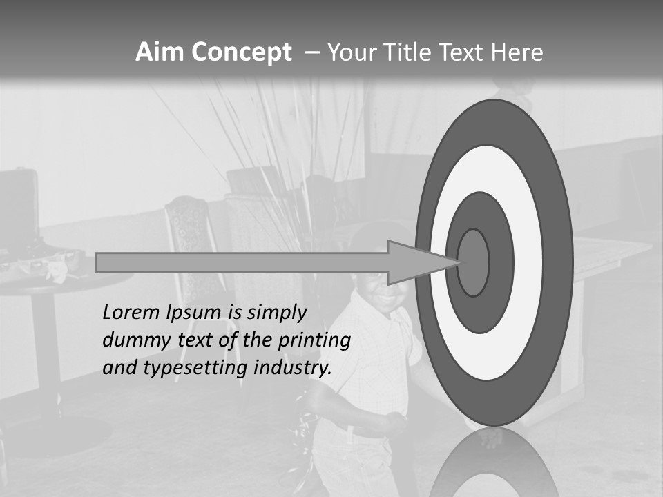 Black Boy Smiling PowerPoint Template