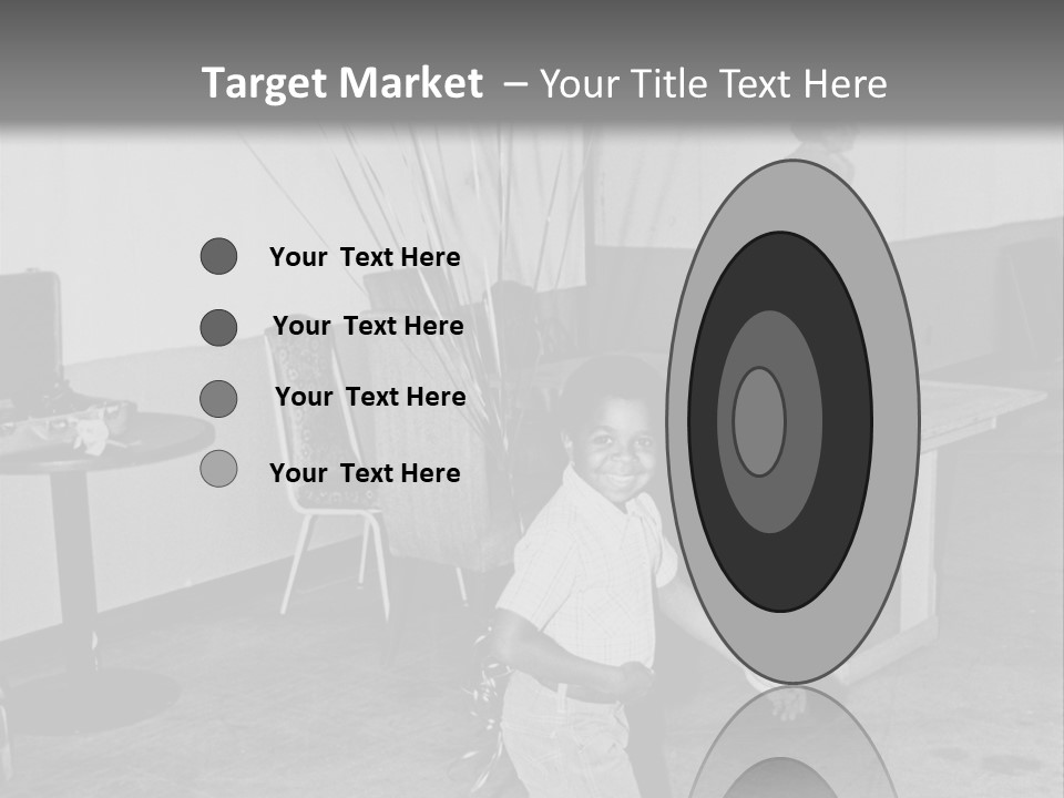 Black Boy Smiling PowerPoint Template