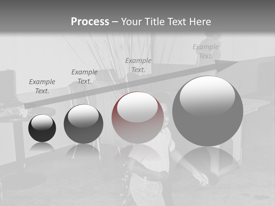 Black Boy Smiling PowerPoint Template