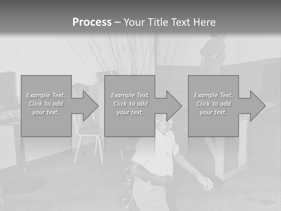 Black Boy Smiling PowerPoint Template