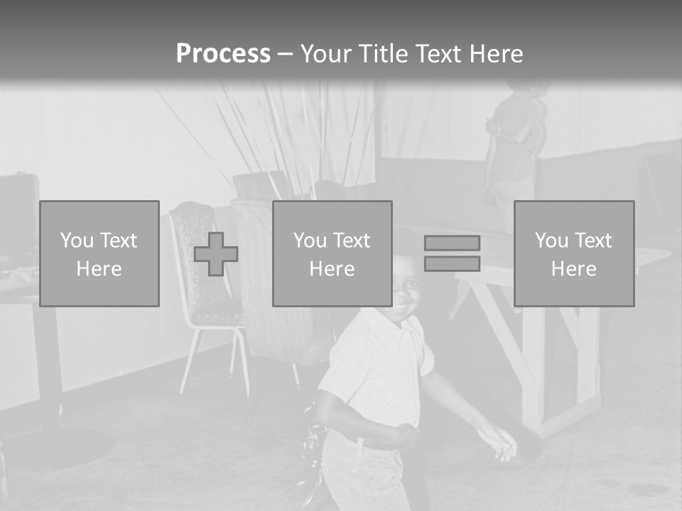 Black Boy Smiling PowerPoint Template