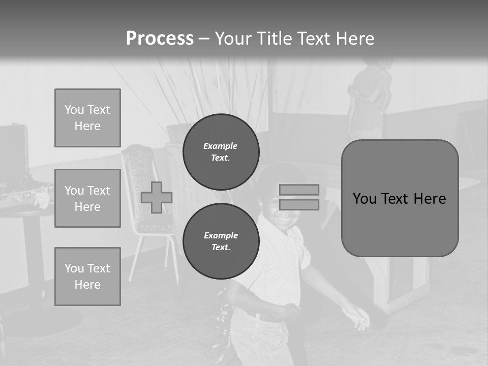 Black Boy Smiling PowerPoint Template