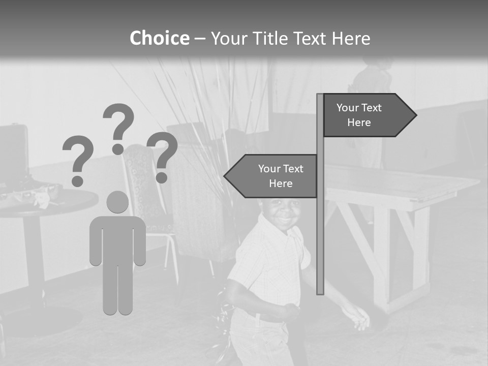 Black Boy Smiling PowerPoint Template