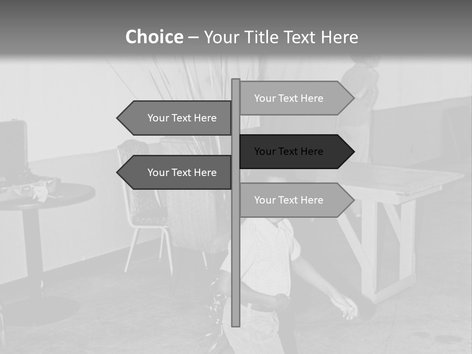 Black Boy Smiling PowerPoint Template