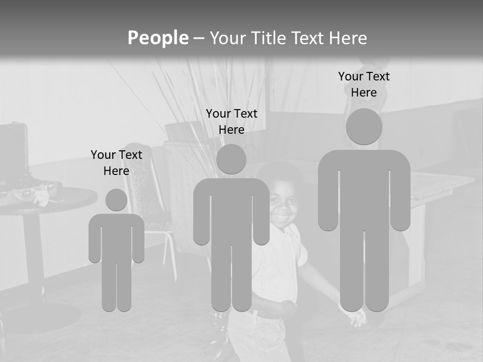 Black Boy Smiling PowerPoint Template