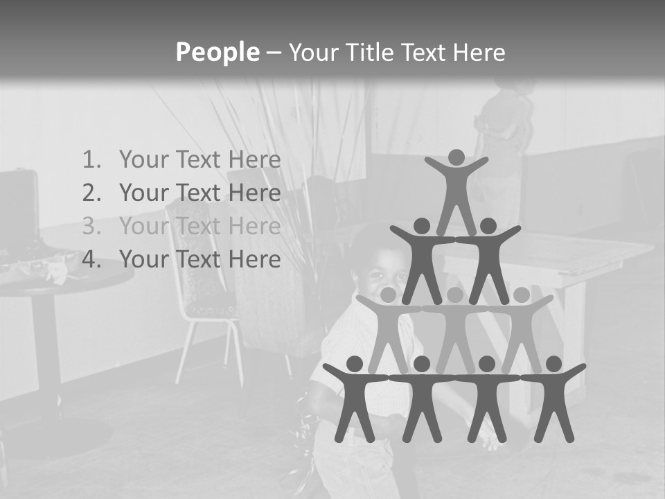 Black Boy Smiling PowerPoint Template