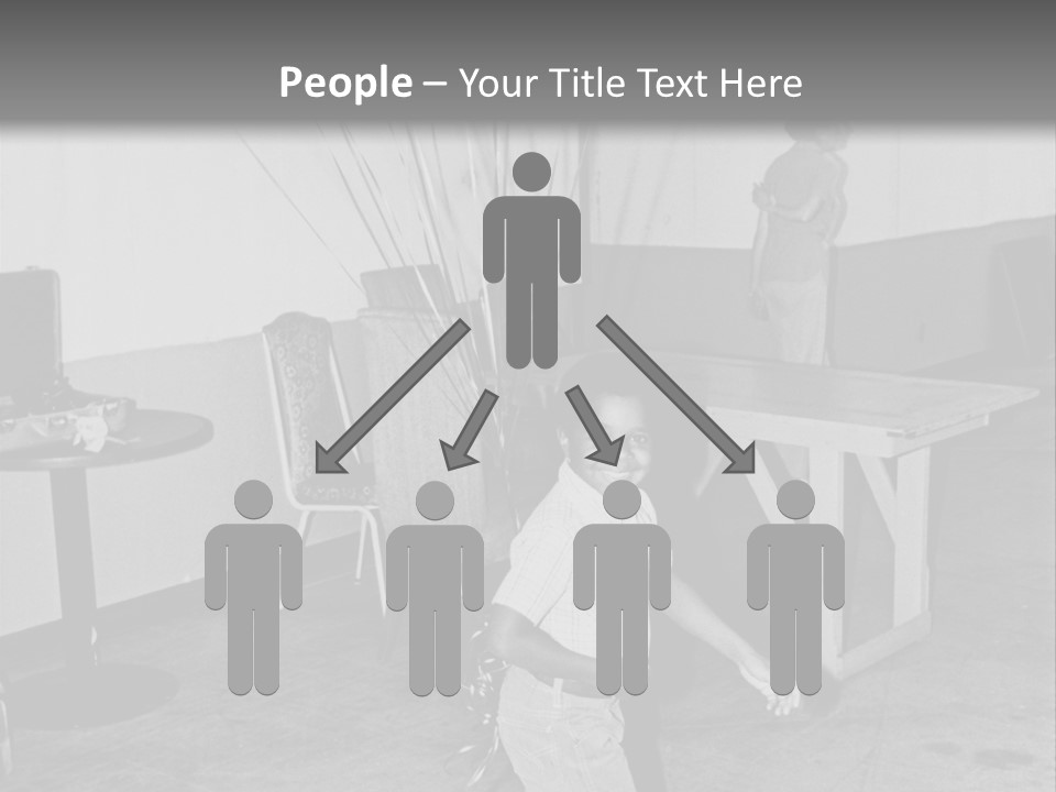 Black Boy Smiling PowerPoint Template