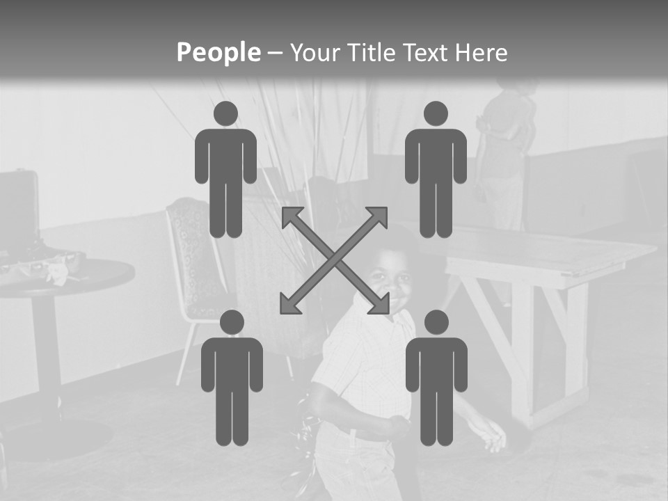 Black Boy Smiling PowerPoint Template