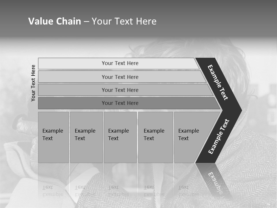 Loving Couple Kissing 20 Th Century PowerPoint Template