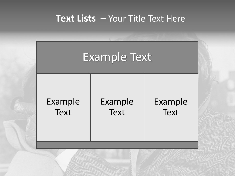 Loving Couple Kissing 20 Th Century PowerPoint Template