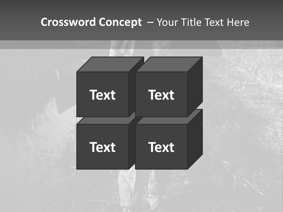 Man Walking In The Field PowerPoint Template