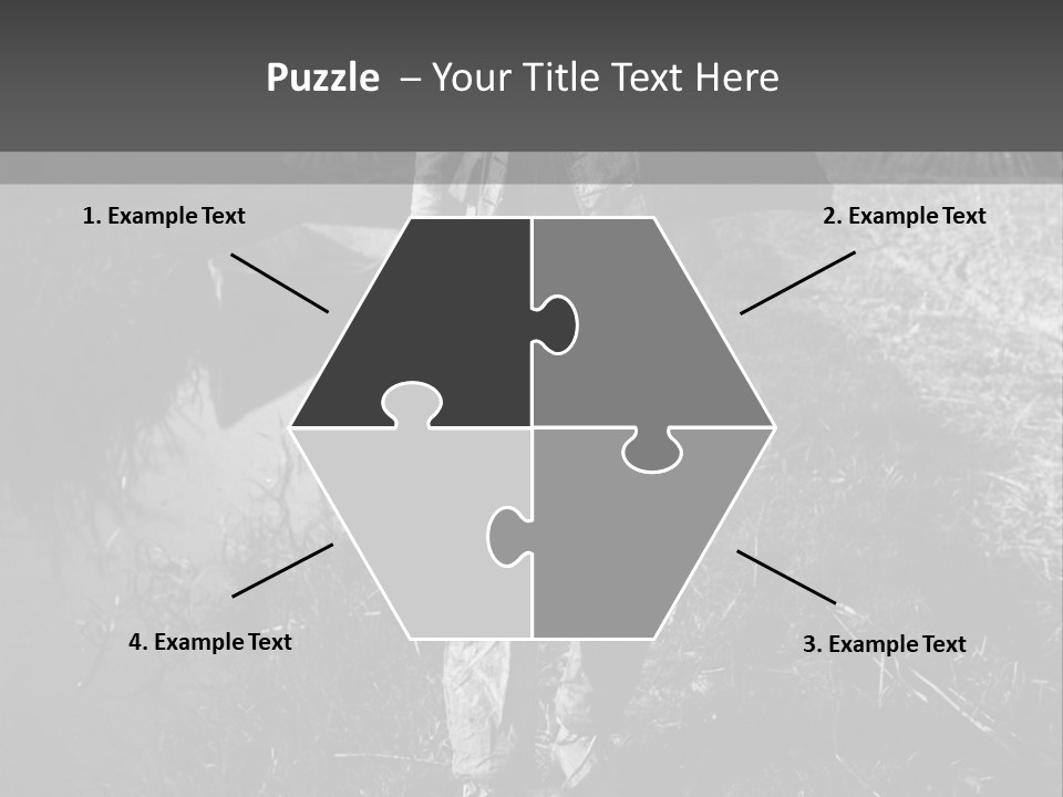 Man Walking In The Field PowerPoint Template