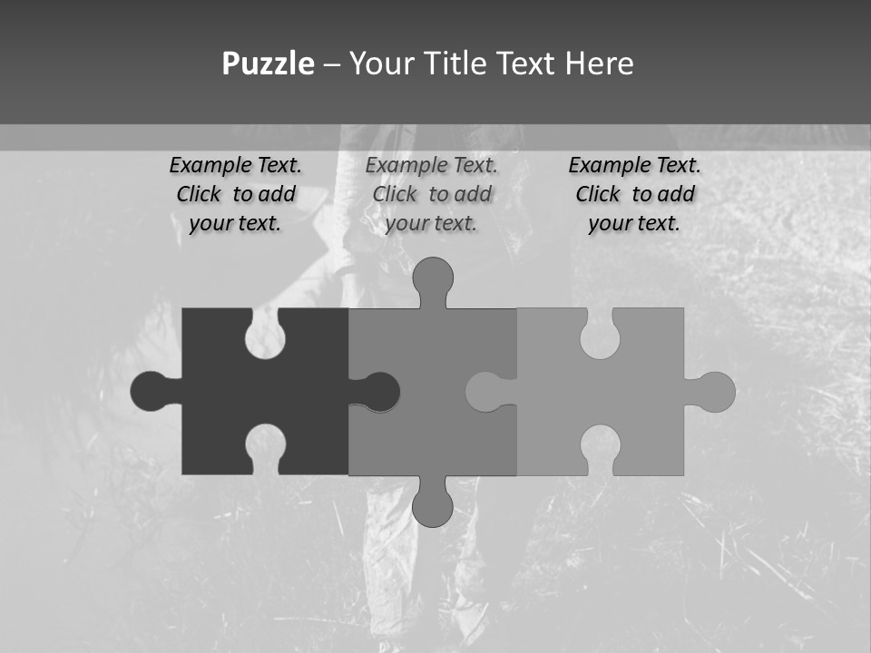 Man Walking In The Field PowerPoint Template