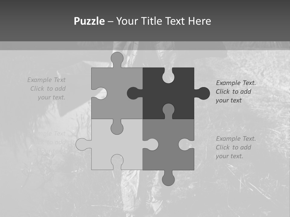 Man Walking In The Field PowerPoint Template