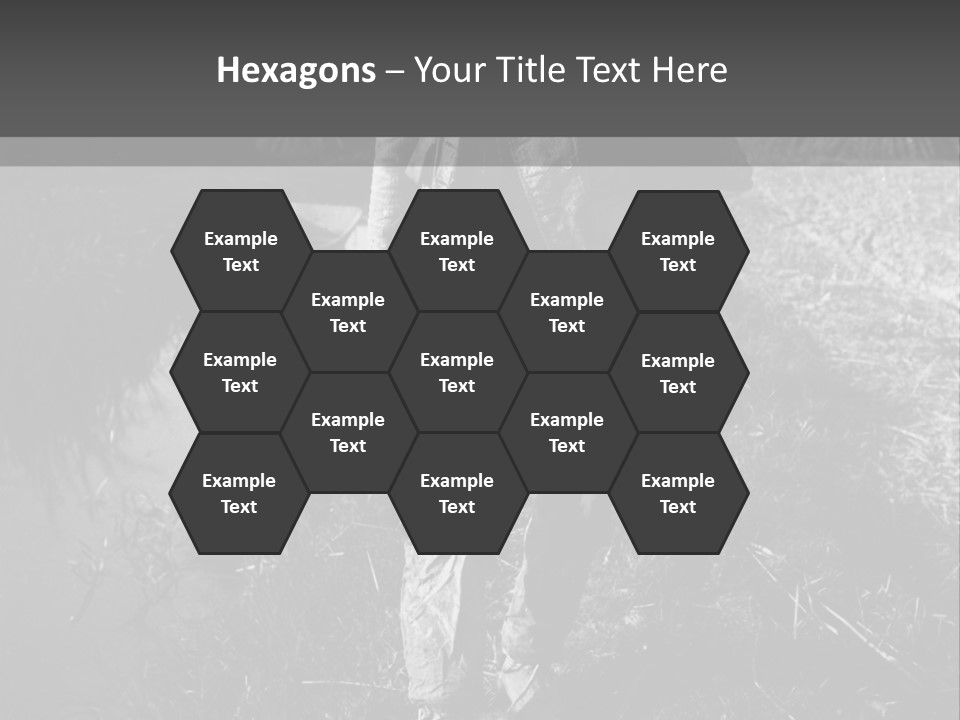 Man Walking In The Field PowerPoint Template