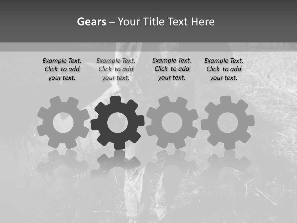 Man Walking In The Field PowerPoint Template