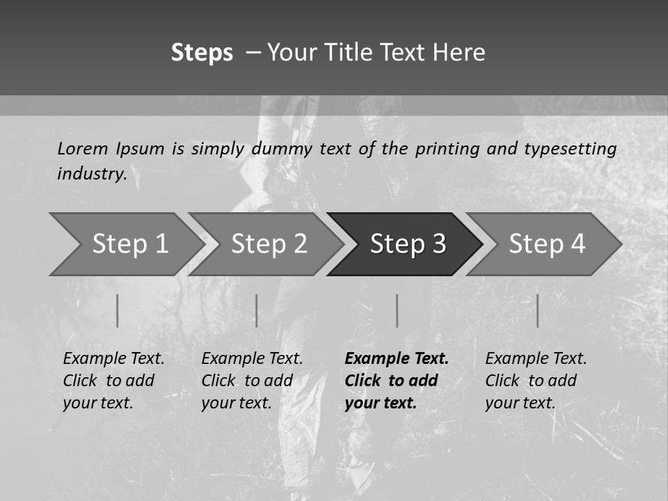 Man Walking In The Field PowerPoint Template