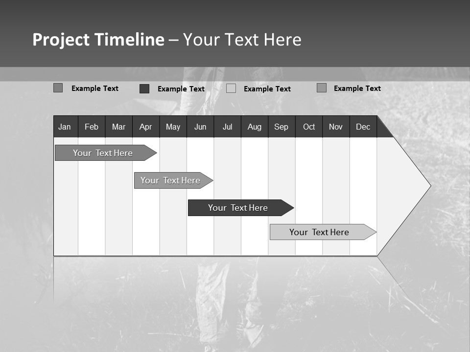 Man Walking In The Field PowerPoint Template
