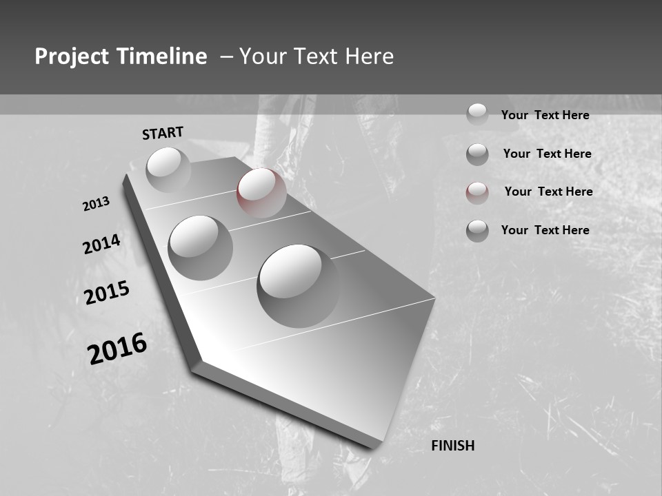 Man Walking In The Field PowerPoint Template