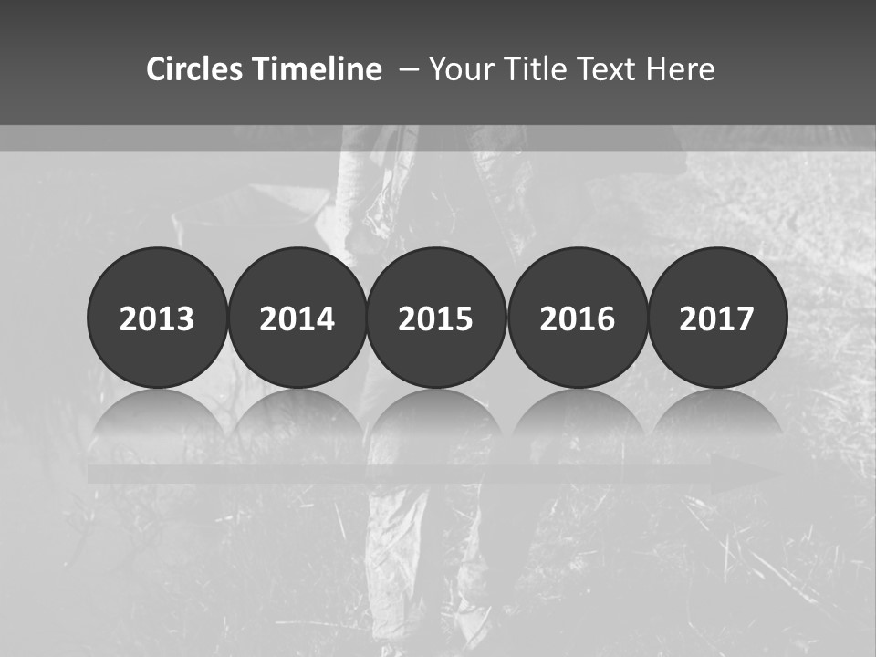 Man Walking In The Field PowerPoint Template