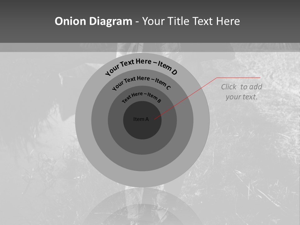 Man Walking In The Field PowerPoint Template