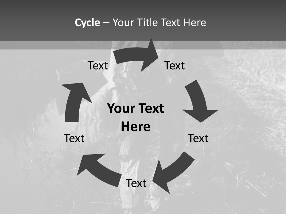 Man Walking In The Field PowerPoint Template