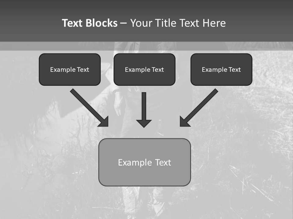 Man Walking In The Field PowerPoint Template