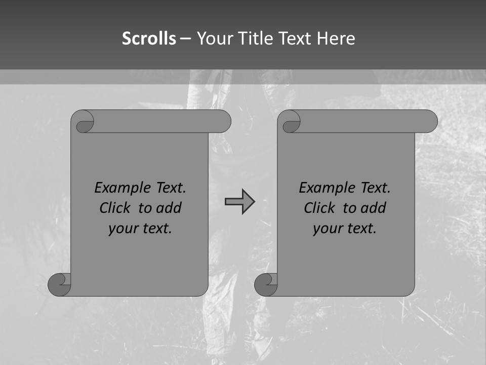 Man Walking In The Field PowerPoint Template