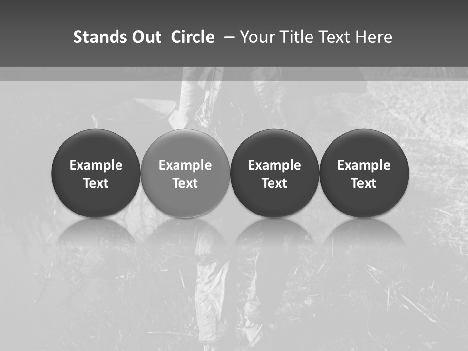 Man Walking In The Field PowerPoint Template