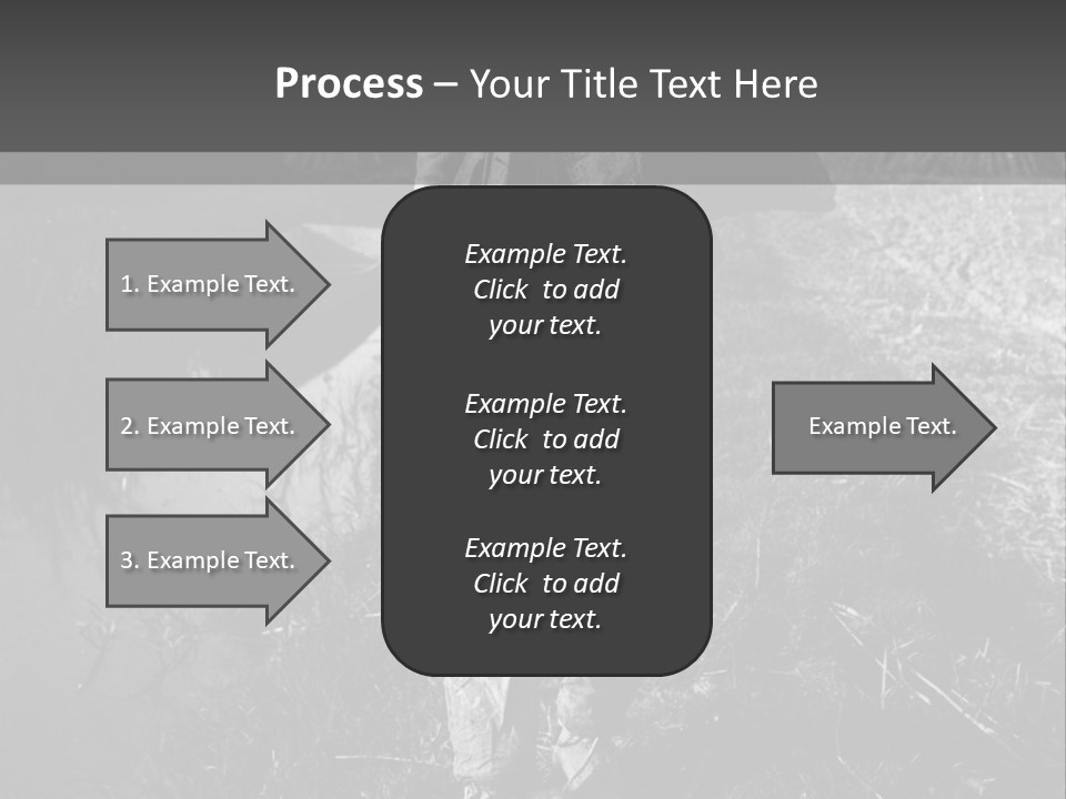 Man Walking In The Field PowerPoint Template