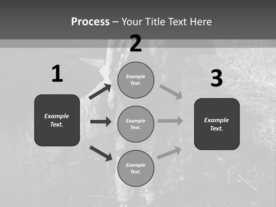 Man Walking In The Field PowerPoint Template