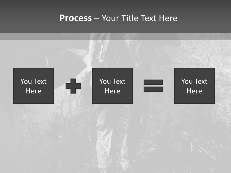 Man Walking In The Field PowerPoint Template