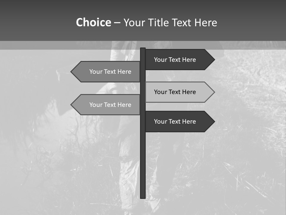 Man Walking In The Field PowerPoint Template