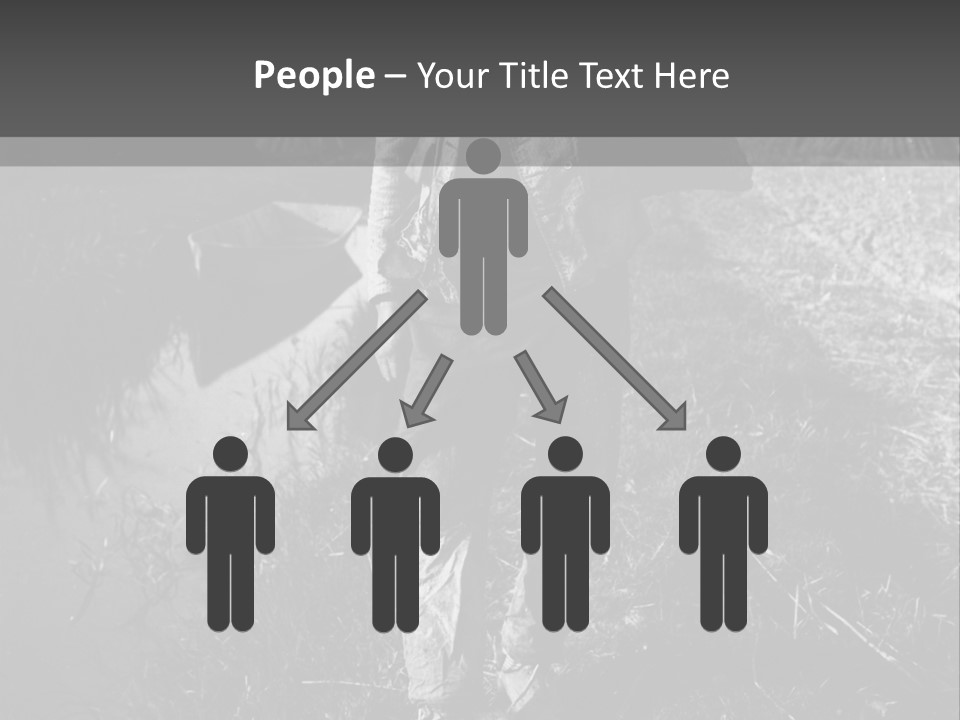 Man Walking In The Field PowerPoint Template