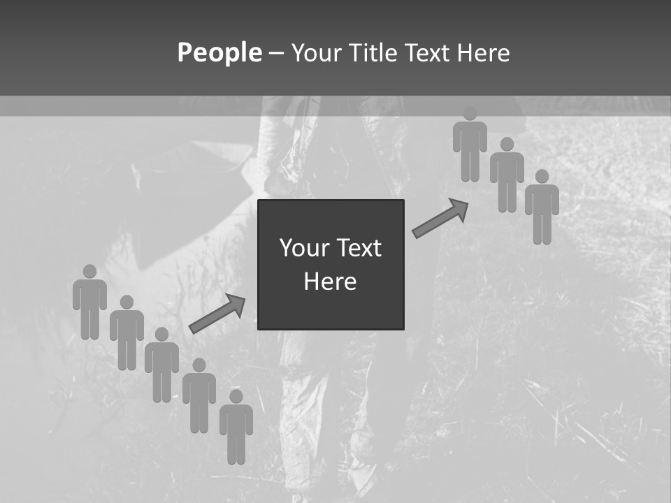 Man Walking In The Field PowerPoint Template