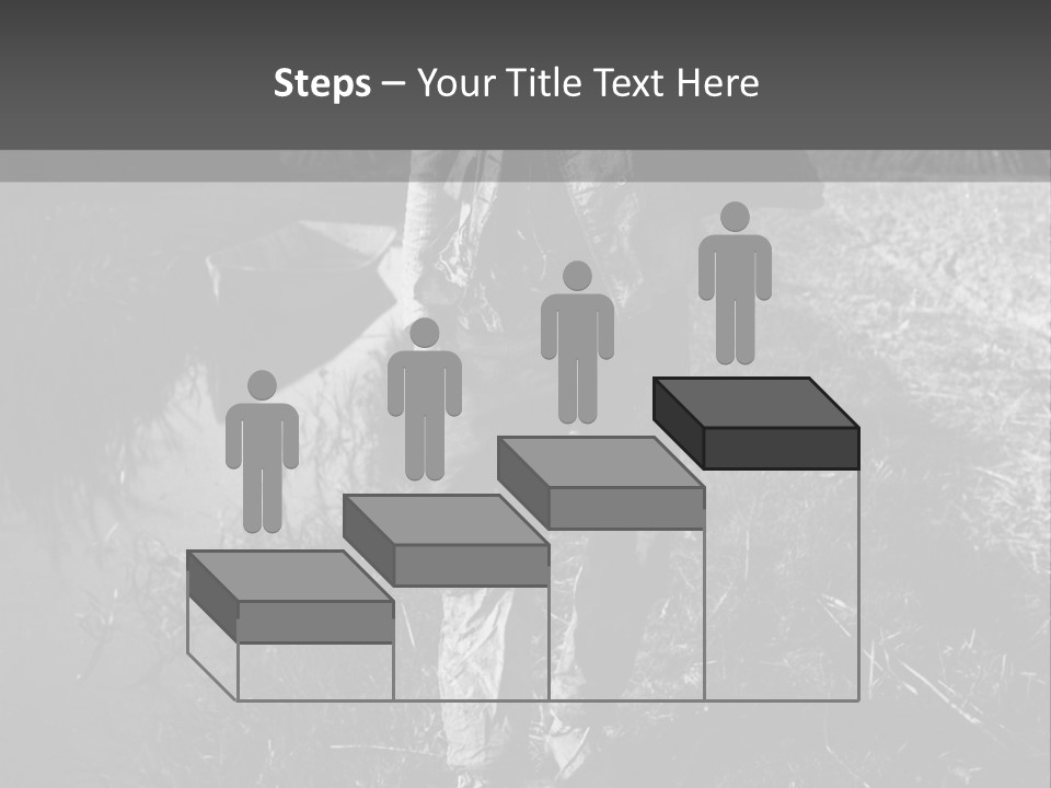 Man Walking In The Field PowerPoint Template