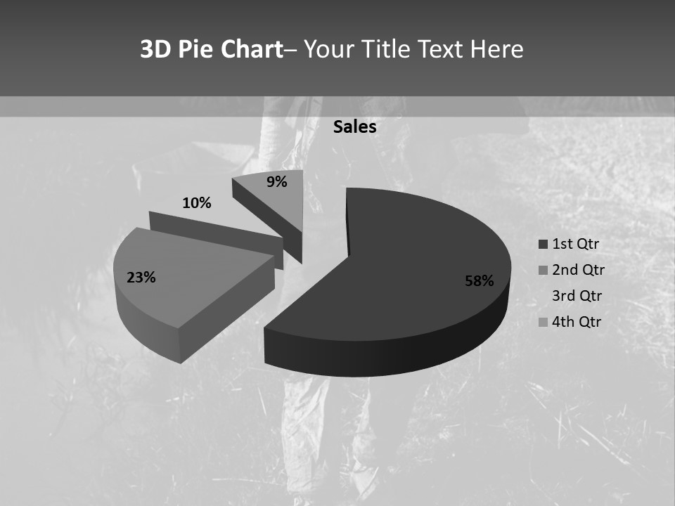 Man Walking In The Field PowerPoint Template