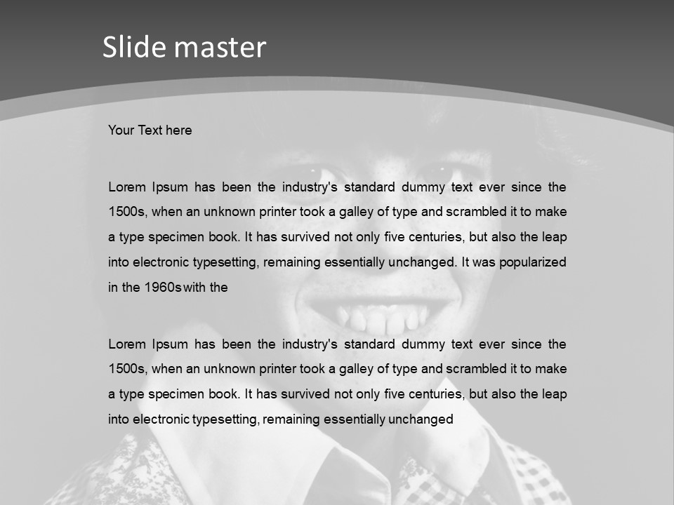 Happy Boy Smiling PowerPoint Template