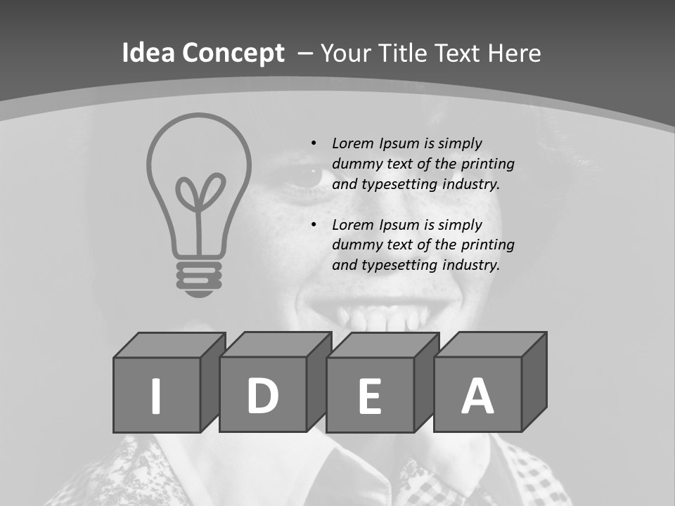 Happy Boy Smiling PowerPoint Template