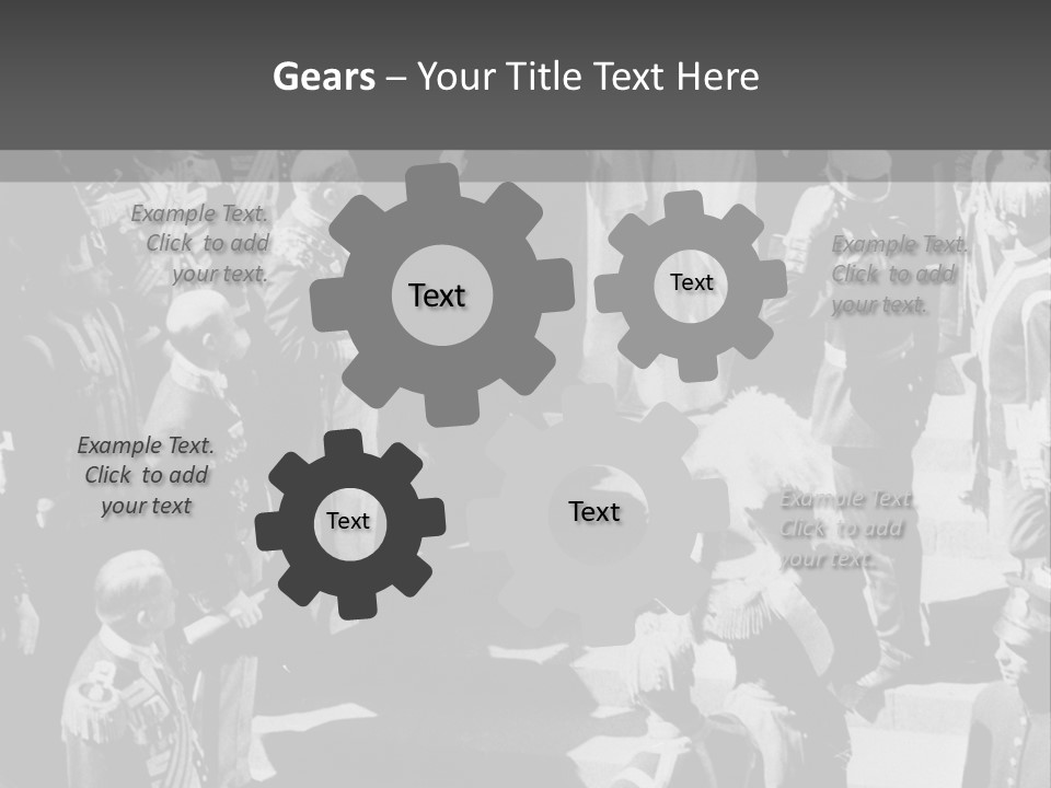 The Wedding Ceremony Of 20 Th Century PowerPoint Template