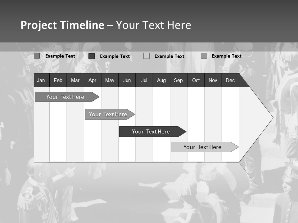 The Wedding Ceremony Of 20 Th Century PowerPoint Template