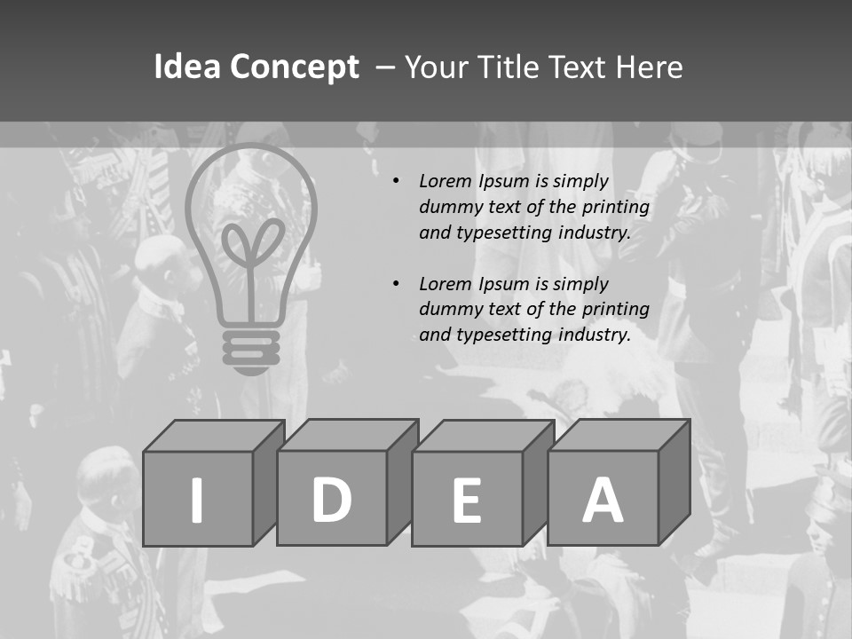 The Wedding Ceremony Of 20 Th Century PowerPoint Template