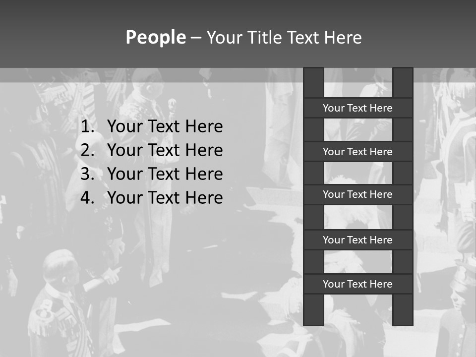 The Wedding Ceremony Of 20 Th Century PowerPoint Template