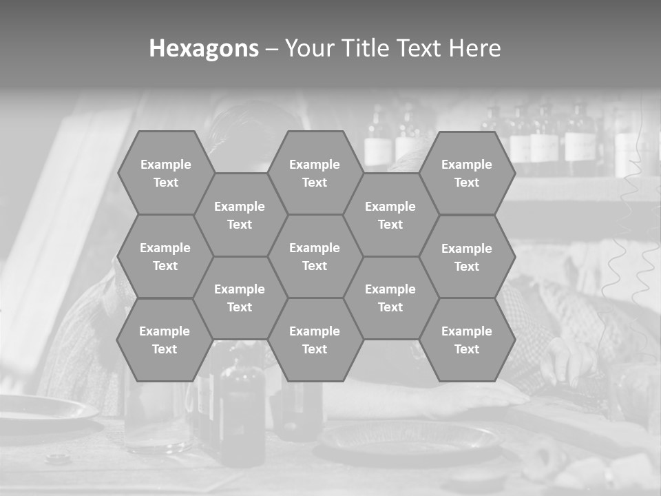 Brother And Sister In Black And White Shot PowerPoint Template