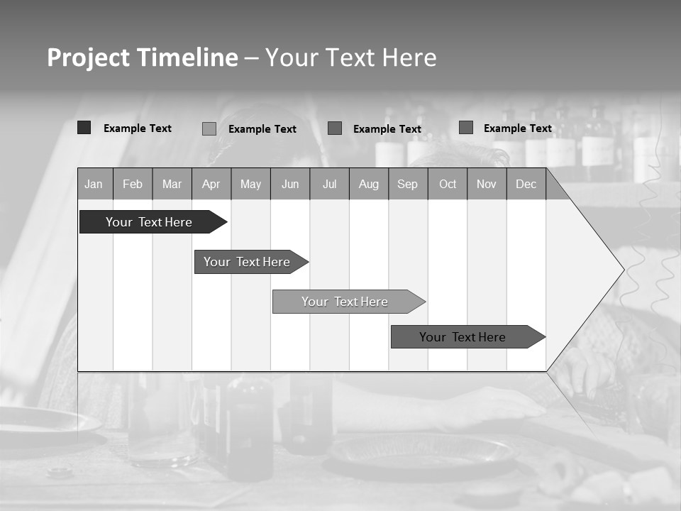 Brother And Sister In Black And White Shot PowerPoint Template