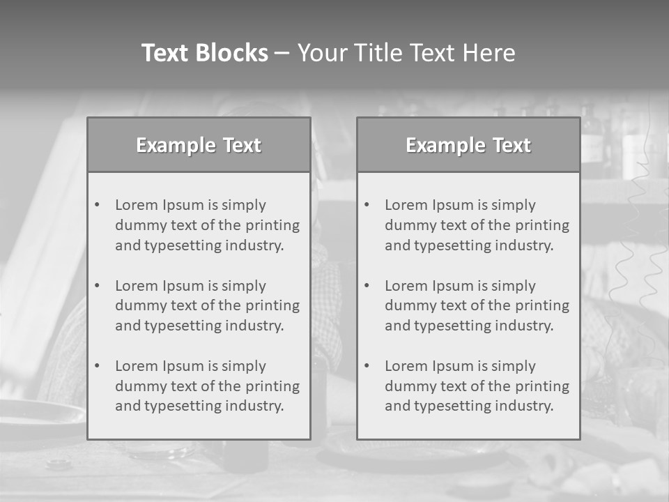 Brother And Sister In Black And White Shot PowerPoint Template