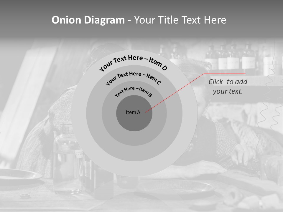 Brother And Sister In Black And White Shot PowerPoint Template