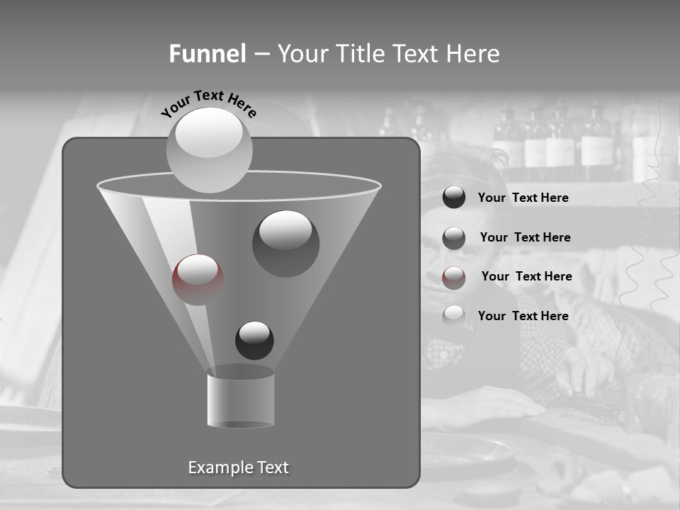 Brother And Sister In Black And White Shot PowerPoint Template