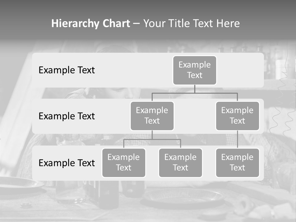 Brother And Sister In Black And White Shot PowerPoint Template
