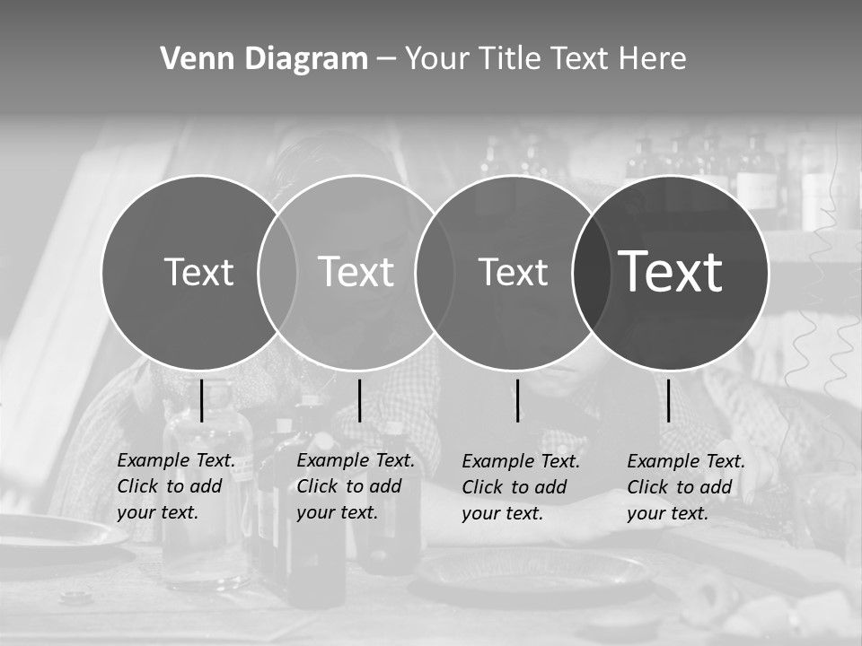 Brother And Sister In Black And White Shot PowerPoint Template